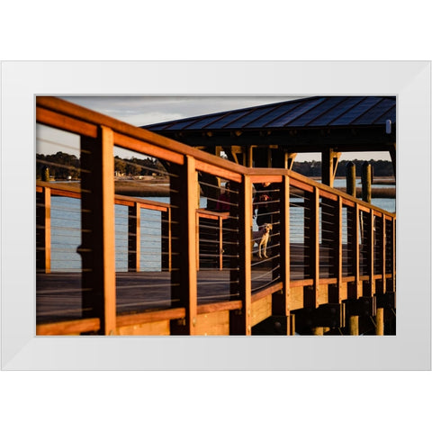 Golden Boi White Modern Wood Framed Art Print by Malone, Will