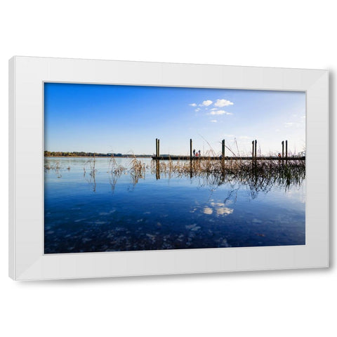 Overlook White Modern Wood Framed Art Print by Malone, Will
