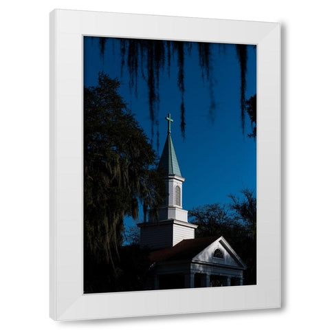 Spanish Moss Steeple White Modern Wood Framed Art Print by Malone, Will