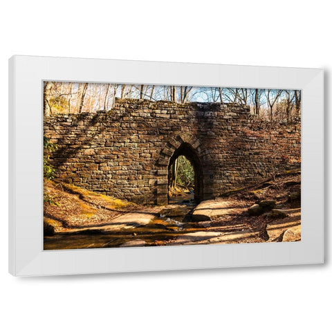 Poinsett Bridge 7 White Modern Wood Framed Art Print by Malone, Will