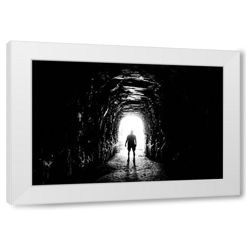 Stumphouse White Modern Wood Framed Art Print by Malone, Will