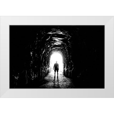 Stumphouse White Modern Wood Framed Art Print by Malone, Will