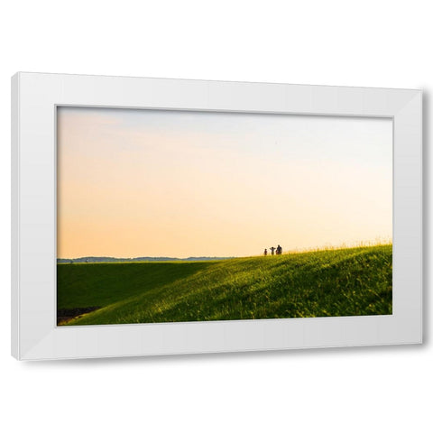 A Long Way 2 White Modern Wood Framed Art Print by Malone, Will