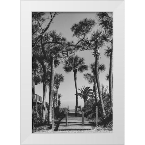 Beach Entry 20 White Modern Wood Framed Art Print by Malone, Will