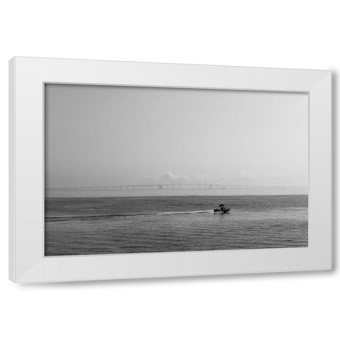 Bridge White Modern Wood Framed Art Print by Malone, Will