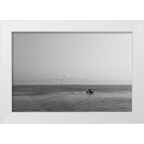 Bridge White Modern Wood Framed Art Print by Malone, Will