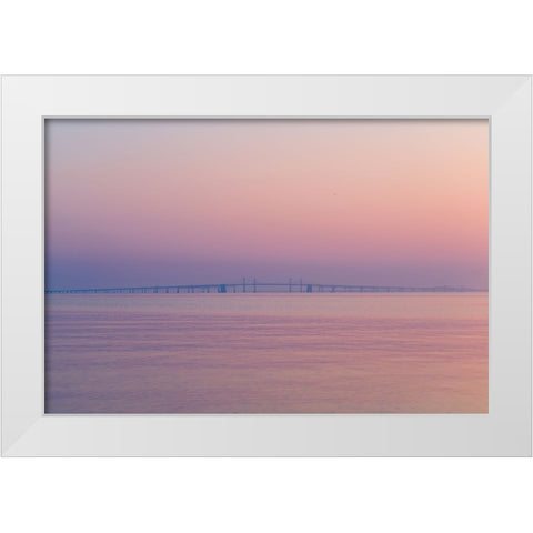 Bridge 2 White Modern Wood Framed Art Print by Malone, Will