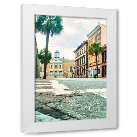 Broad street White Modern Wood Framed Art Print by Malone, Will