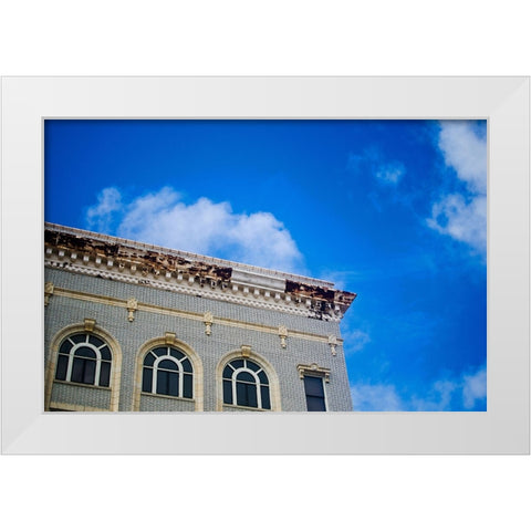 Business Exchange 1 White Modern Wood Framed Art Print by Malone, Will