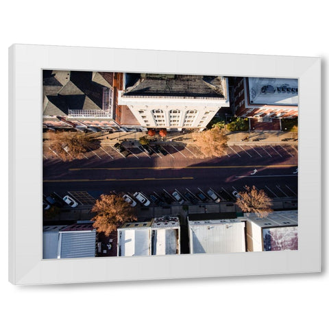 Business Exchange Above White Modern Wood Framed Art Print by Malone, Will