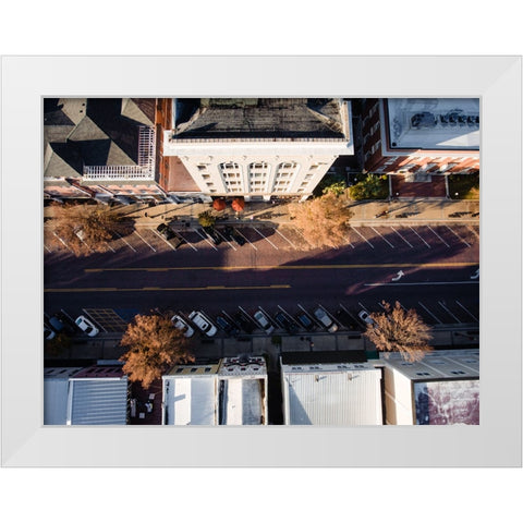Business Exchange Above White Modern Wood Framed Art Print by Malone, Will