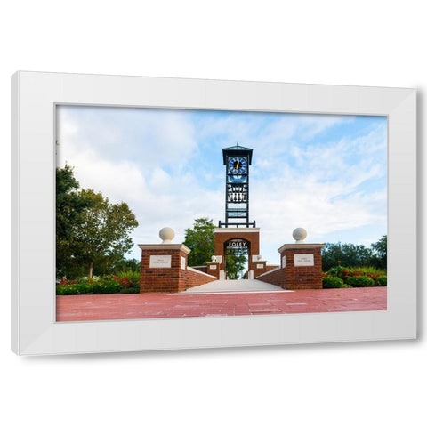 Centennial Plaza 2 White Modern Wood Framed Art Print by Malone, Will
