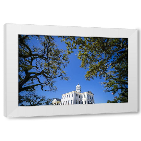 Courthouse 5 White Modern Wood Framed Art Print by Malone, Will