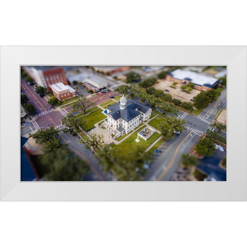 Courthouse 7 White Modern Wood Framed Art Print by Malone, Will