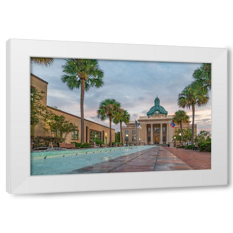Courthouse 2 White Modern Wood Framed Art Print by Malone, Will
