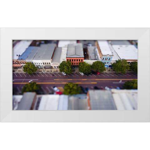 Downtown Thomasville Mini 2 White Modern Wood Framed Art Print by Malone, Will