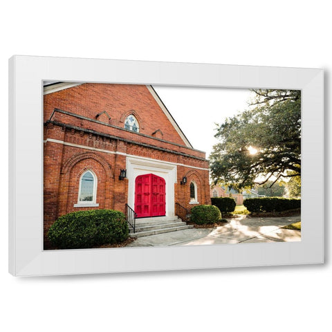 Episcople Church White Modern Wood Framed Art Print by Malone, Will