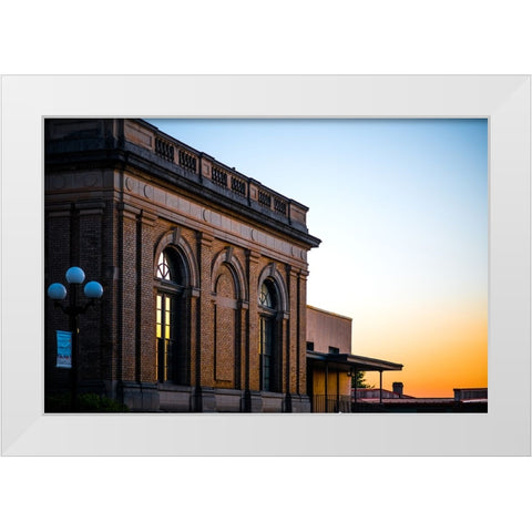 Golden Sky White Modern Wood Framed Art Print by Malone, Will