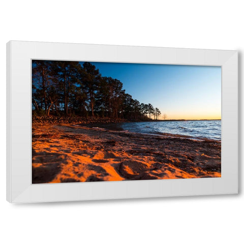 Hartwell Beach 2 White Modern Wood Framed Art Print by Malone, Will