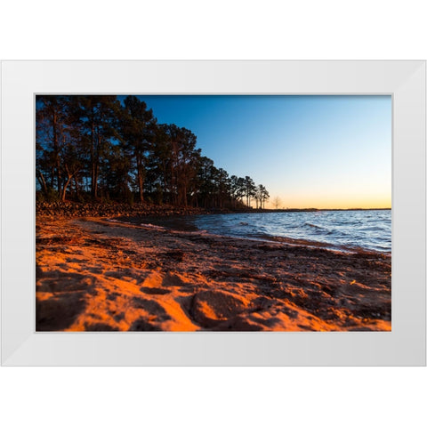 Hartwell Beach 2 White Modern Wood Framed Art Print by Malone, Will