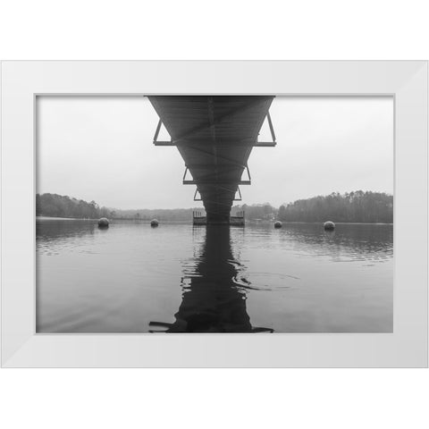 Hartwell Fog 1 White Modern Wood Framed Art Print by Malone, Will