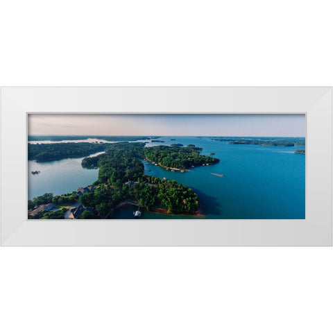 Hartwell Pano White Modern Wood Framed Art Print by Malone, Will