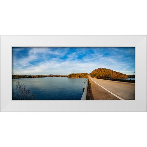 Hwy 11 Pano White Modern Wood Framed Art Print by Malone, Will
