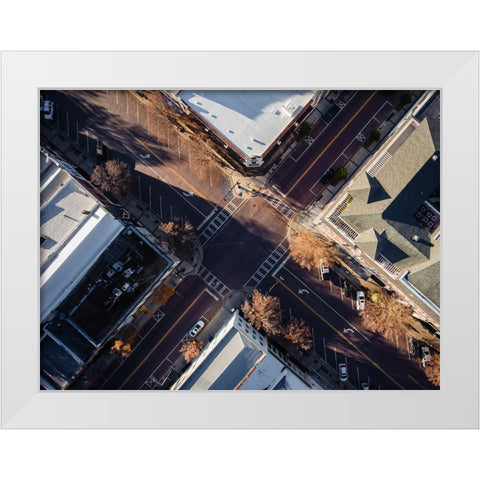 Intersection Above White Modern Wood Framed Art Print by Malone, Will