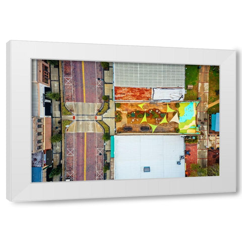 Jackson St White Modern Wood Framed Art Print by Malone, Will