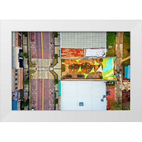 Jackson St White Modern Wood Framed Art Print by Malone, Will