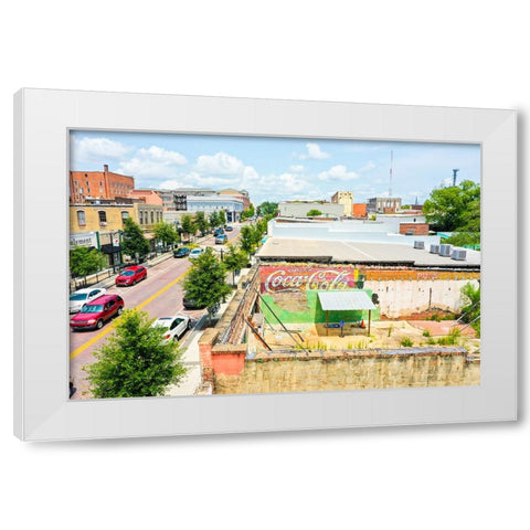 Jackson St 3 White Modern Wood Framed Art Print by Malone, Will
