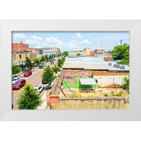 Jackson St 3 White Modern Wood Framed Art Print by Malone, Will
