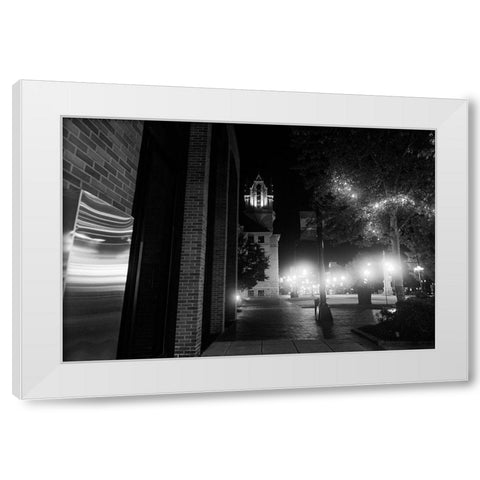 Nightwalk White Modern Wood Framed Art Print by Malone, Will