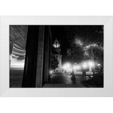 Nightwalk White Modern Wood Framed Art Print by Malone, Will