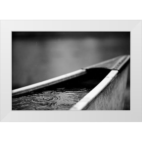 Oh-No White Modern Wood Framed Art Print by Malone, Will