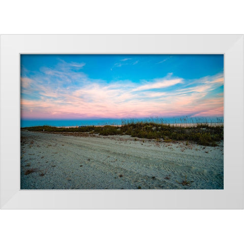 Over the Fence White Modern Wood Framed Art Print by Malone, Will