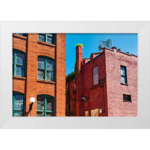 Palmetto Alley White Modern Wood Framed Art Print by Malone, Will