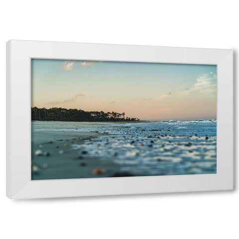 Palms at the End White Modern Wood Framed Art Print by Malone, Will