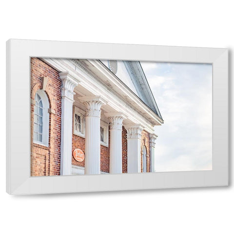 Pelzer Columns 2 White Modern Wood Framed Art Print by Malone, Will