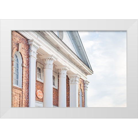 Pelzer Columns 2 White Modern Wood Framed Art Print by Malone, Will