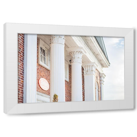 Pelzer Columns 3 White Modern Wood Framed Art Print by Malone, Will