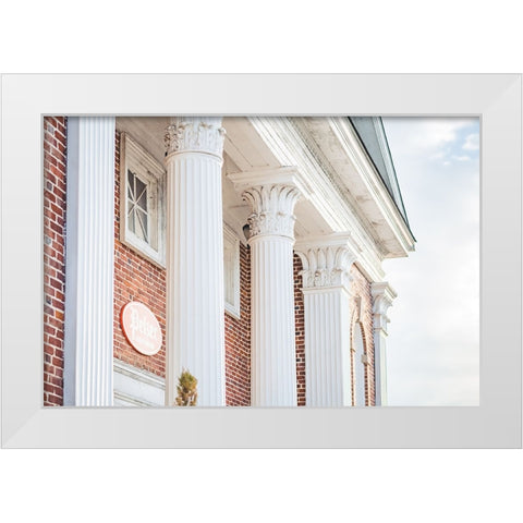 Pelzer Columns 3 White Modern Wood Framed Art Print by Malone, Will