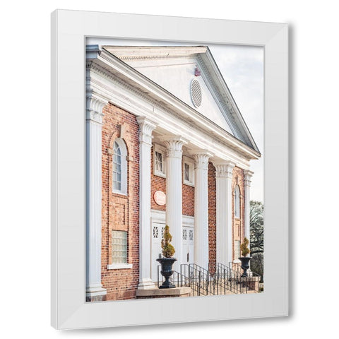 Pelzer Columns 4 White Modern Wood Framed Art Print by Malone, Will
