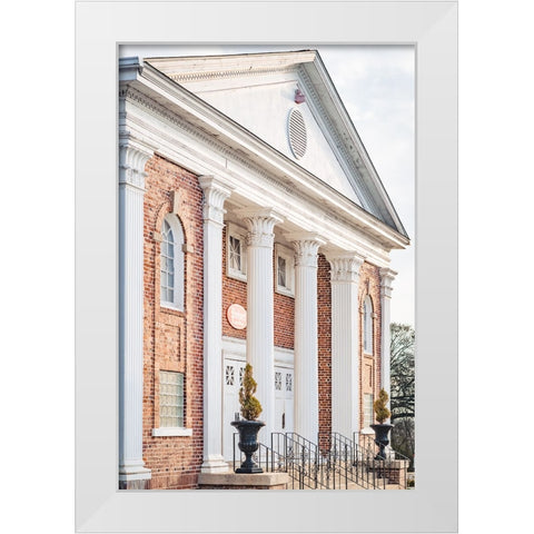 Pelzer Columns 4 White Modern Wood Framed Art Print by Malone, Will
