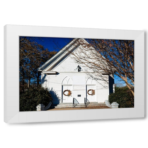Pelzer Pres 2 White Modern Wood Framed Art Print by Malone, Will