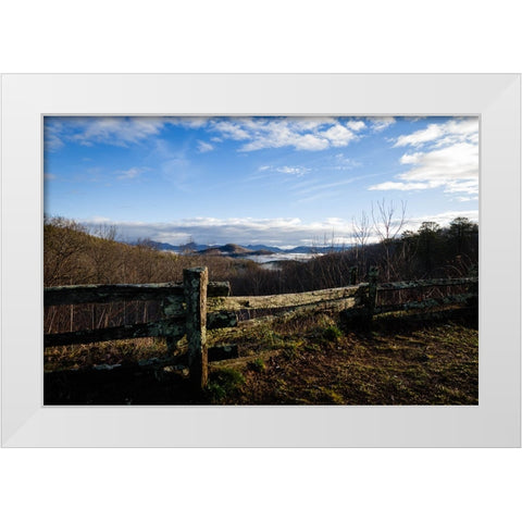 Popcorn Overlook White Modern Wood Framed Art Print by Malone, Will