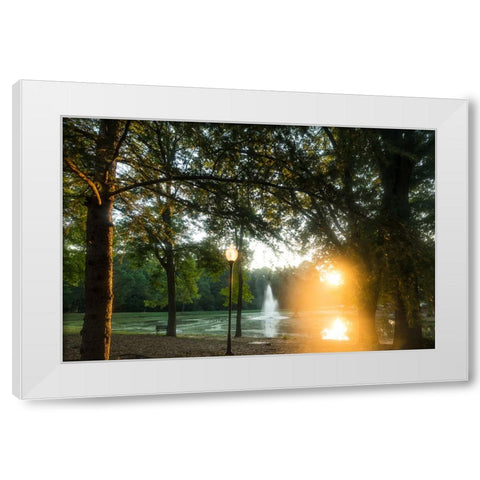 Presbyterian Pond 2 White Modern Wood Framed Art Print by Malone, Will