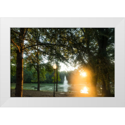 Presbyterian Pond 2 White Modern Wood Framed Art Print by Malone, Will
