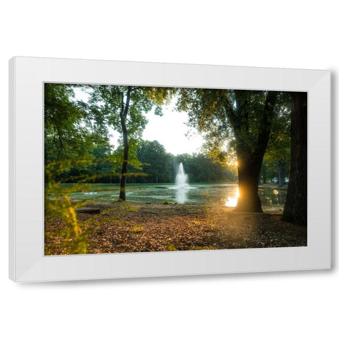 Presbyterian Pond 3 White Modern Wood Framed Art Print by Malone, Will