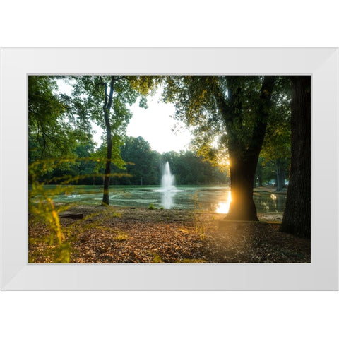 Presbyterian Pond 3 White Modern Wood Framed Art Print by Malone, Will